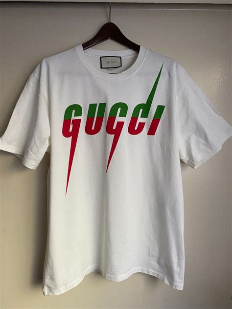 red white gucci shirt|gucci white shirt price.